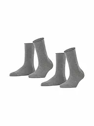 FALKE | Socken 2-er Pkg. HAPPY royal blue | grau