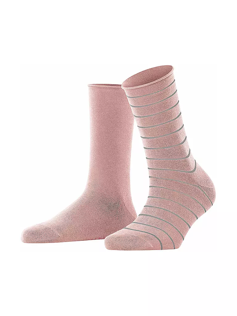 FALKE | Happy Stripe 2er Pkg Blossom | rosa