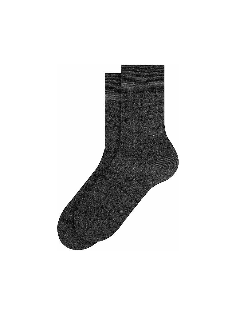 FALKE | Herren Socken Sensitive Plant Soft Anthracite | grau