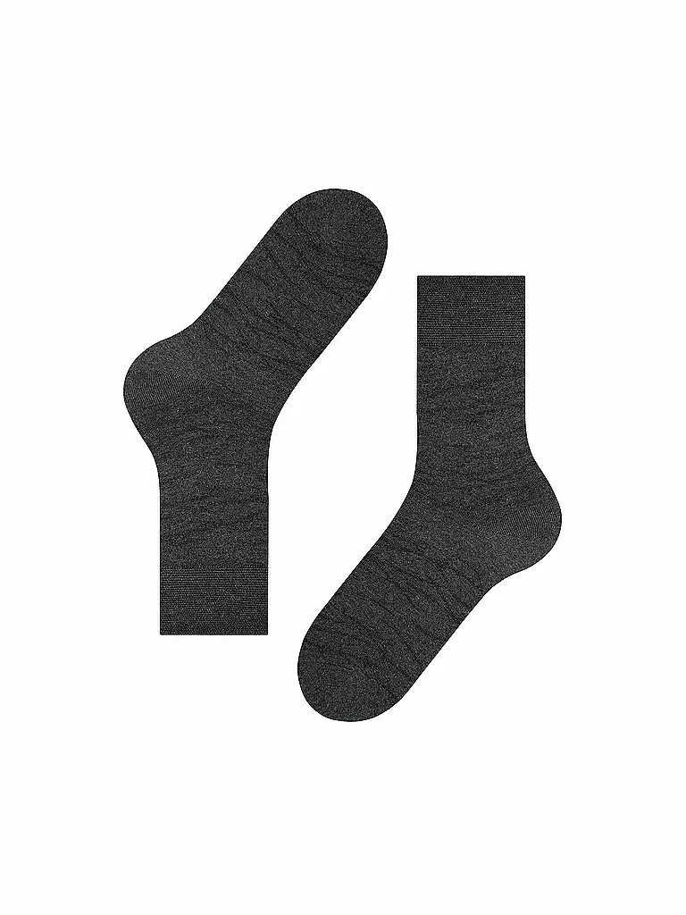 FALKE | Herren Socken Sensitive Plant Soft Anthracite | grau