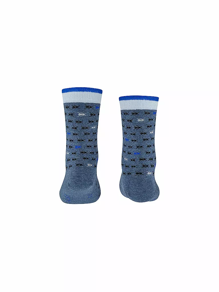 FALKE | Jungen Socken Ant Stripes Light Denim | blau