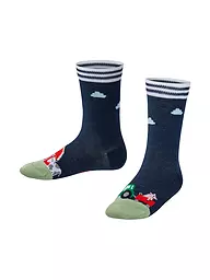 FALKE | KJungen Socken FARM LIFE sand melange | dunkelblau