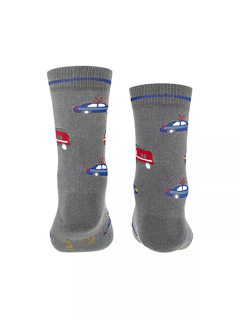 FALKE | Jungen Socken light grey melange | hellblau