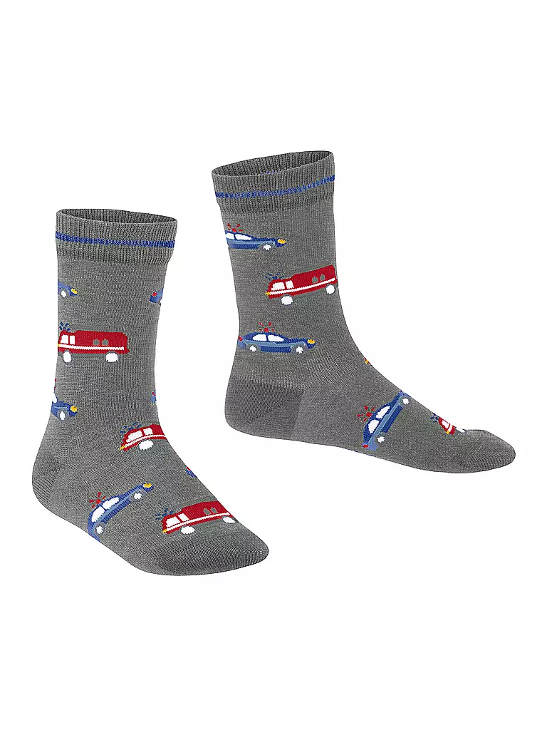 FALKE | Jungen Socken light grey melange | hellblau