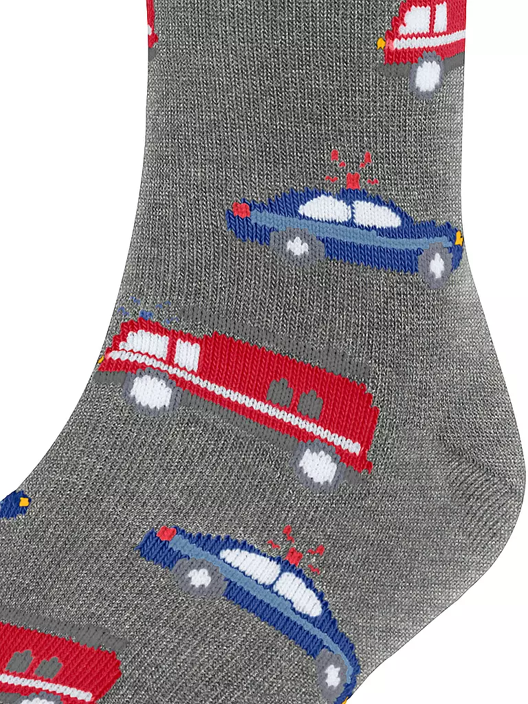 FALKE | Jungen Socken light grey melange | hellblau