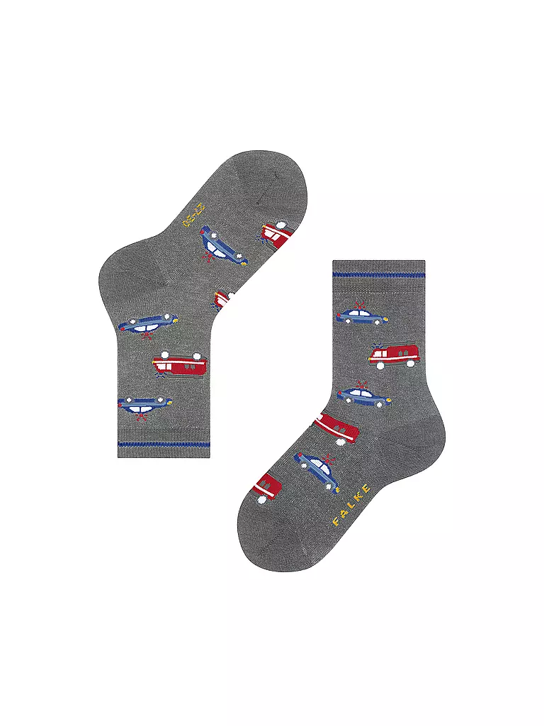 FALKE | Jungen Socken light grey melange | hellblau