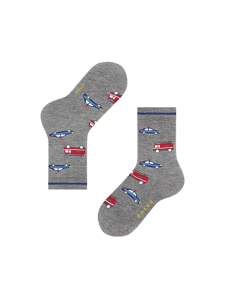 FALKE | Jungen Socken light grey | hellblau