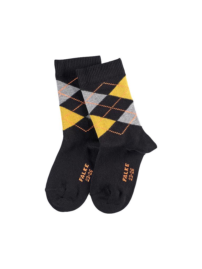 FALKE | Jungen-Socken "Clas Argyle"  | schwarz