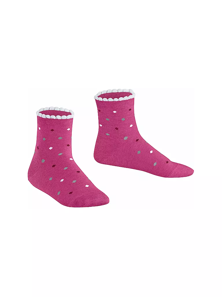 FALKE | Kinder Mädchen Socken Multidot gloss | grau