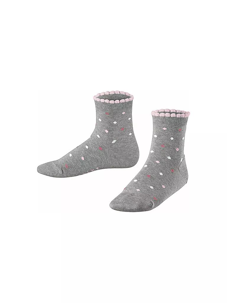 FALKE | Kinder Mädchen Socken Multidot light grey | grau