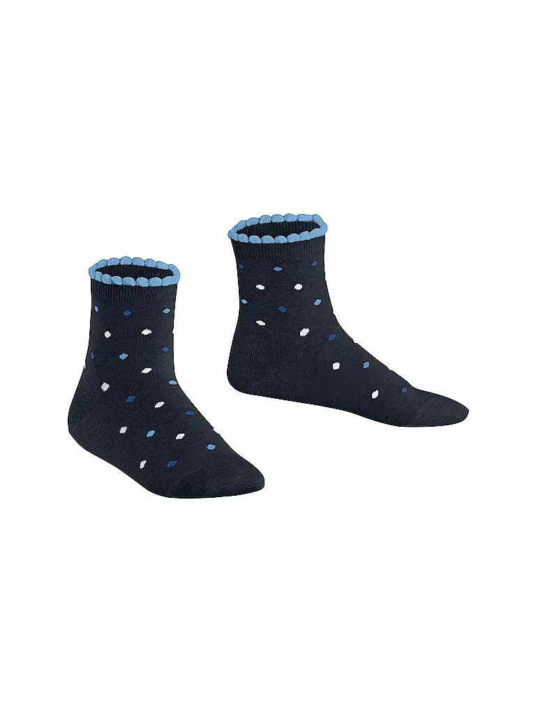 FALKE | Kinder Mädchen Socken Multidot marine | blau