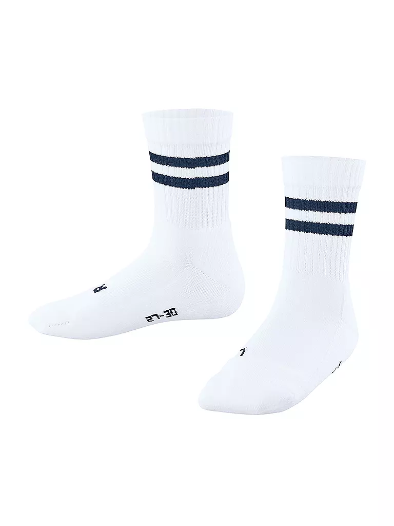 FALKE | Kinder Socken DYNAMIC white / navy | weiss