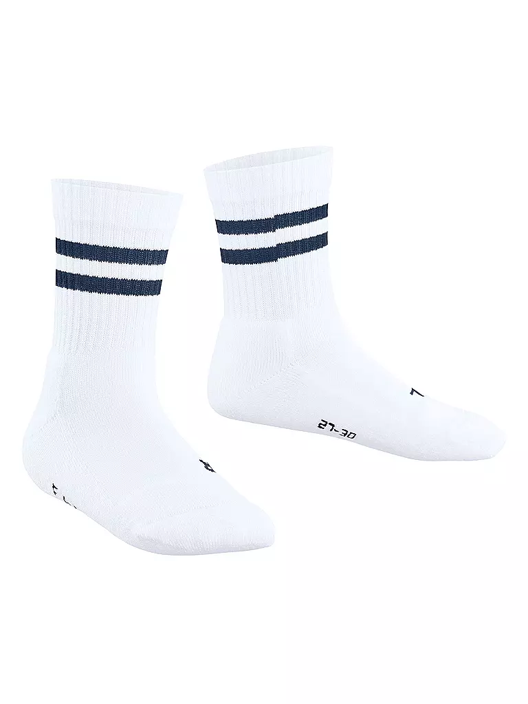 FALKE | Kinder Socken DYNAMIC white / navy | weiss