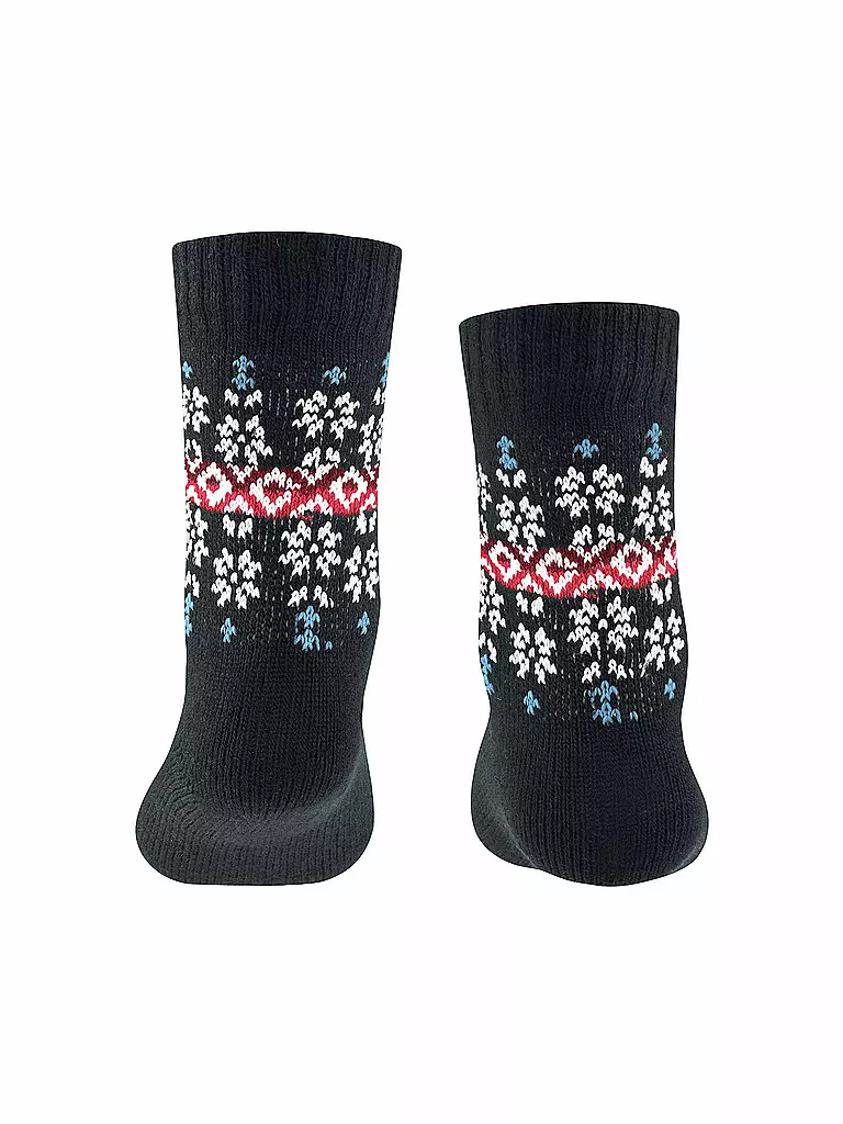 FALKE | Kinder Socken Fair Isle Boot Dark Navy | blau