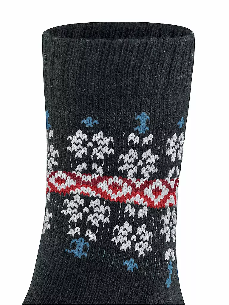 FALKE | Kinder Socken Fair Isle Boot Dark Navy | blau