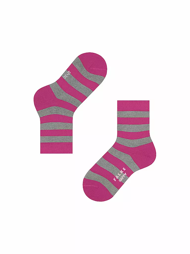 FALKE | Kinder Socken Happy Stripe 2er Pkg light grey | grau