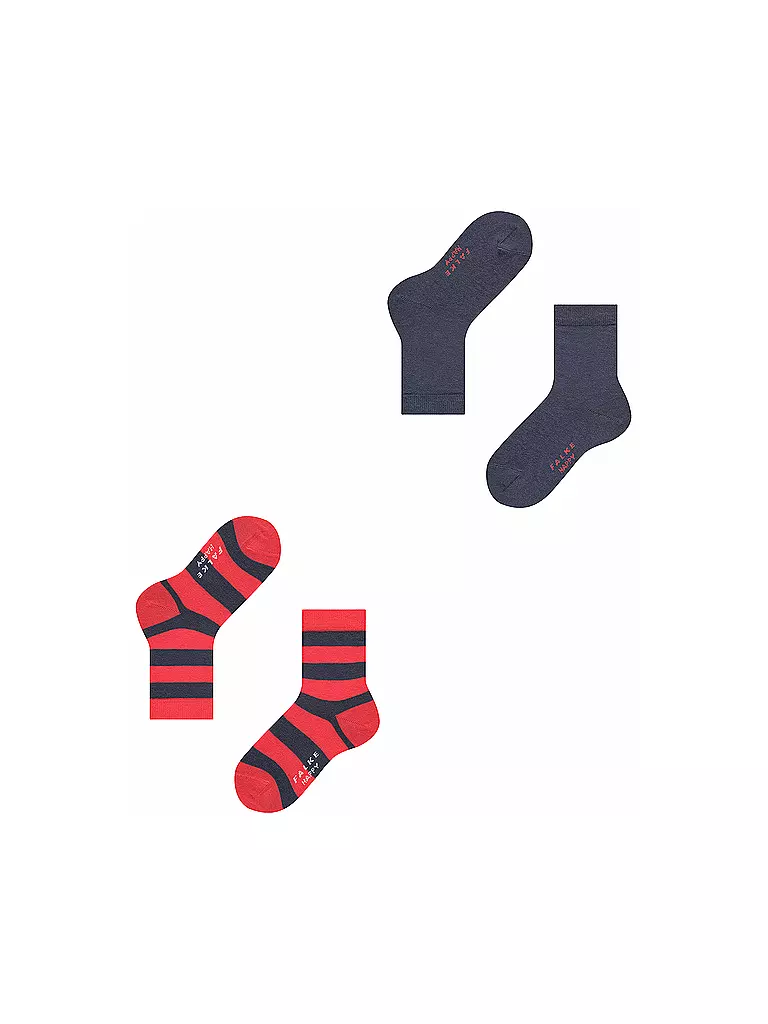 FALKE | Kinder Socken Happy Stripe 2er Pkg marine | blau