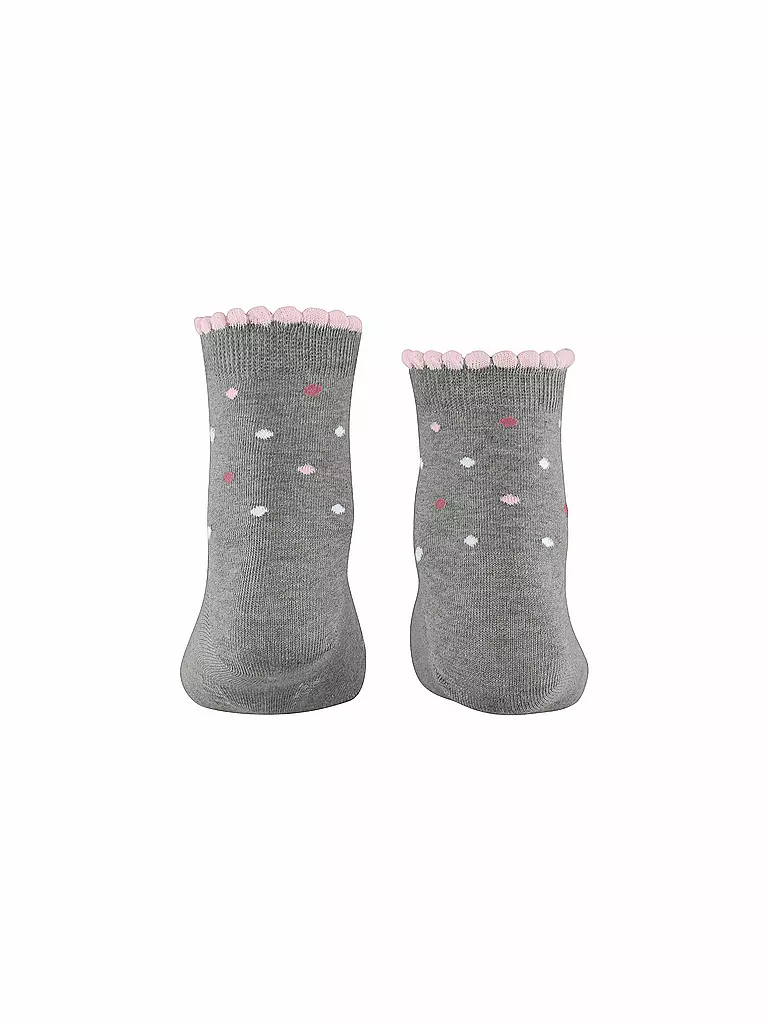 FALKE | Kinder Socken MULTIDOT light grey | pink