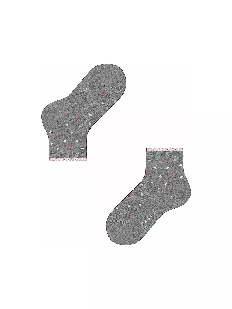 FALKE | Kinder Socken MULTIDOT light grey | grau