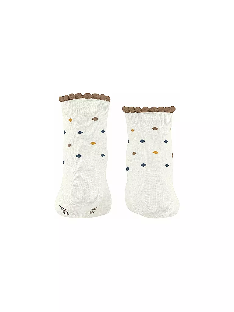 FALKE | Kinder Socken MULTIDOT off-white | hellgrau