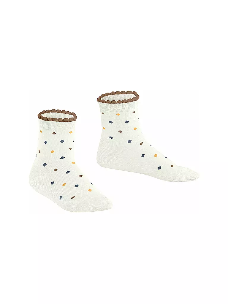 FALKE | Kinder Socken MULTIDOT off-white | hellgrau