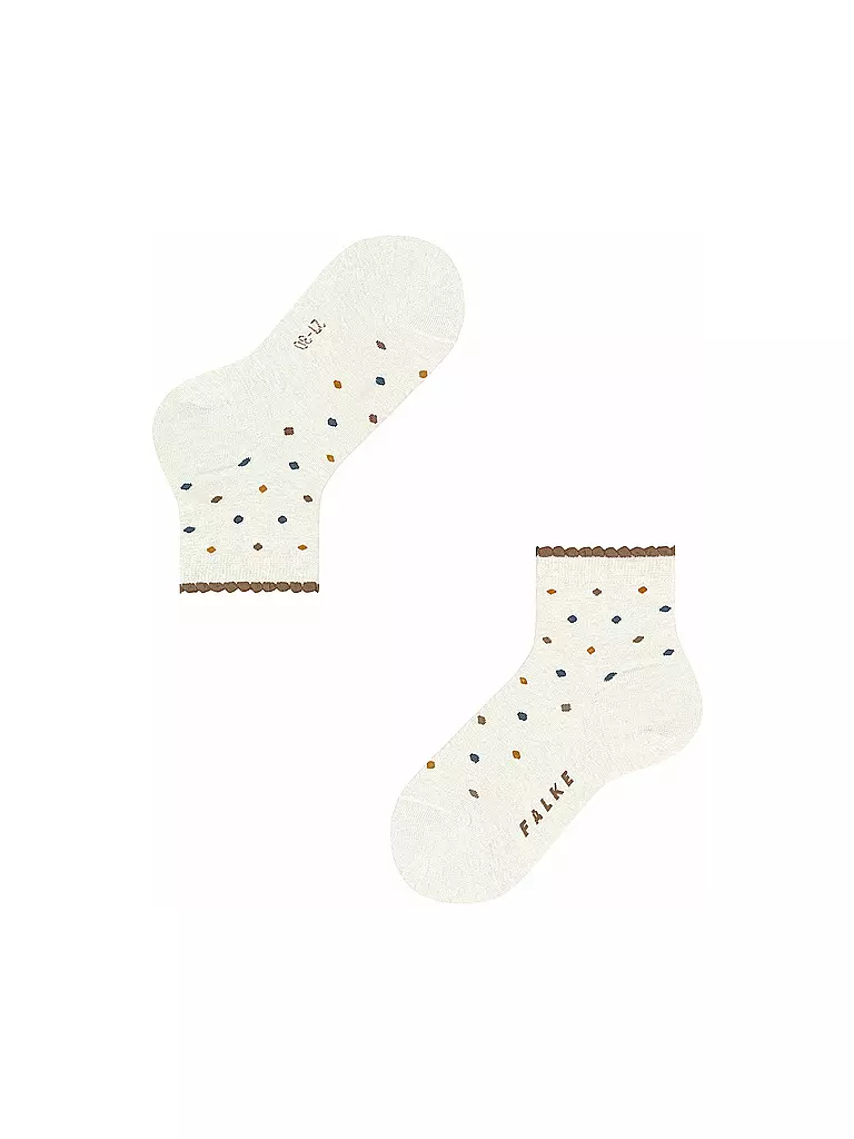 FALKE | Kinder Socken MULTIDOT off-white | hellgrau