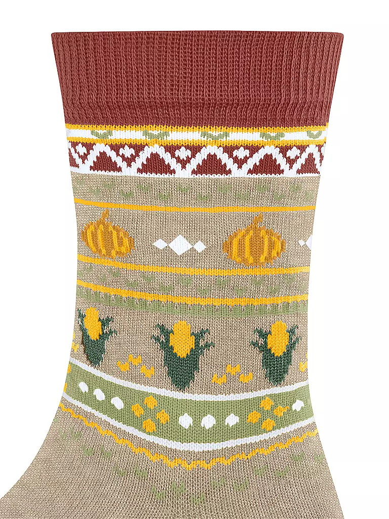 FALKE | Kinder Socken PUMPKIN FAIR ISLE sand melange | beige
