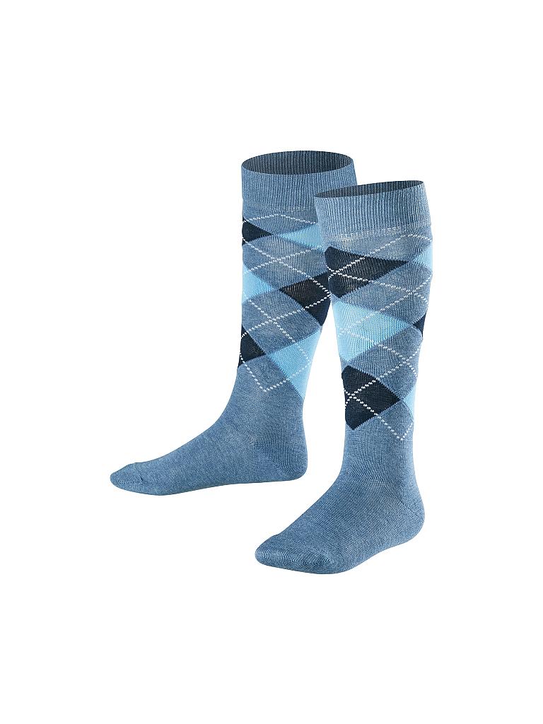 FALKE | Kinder-Stutzen "Classic Argyle"  | blau