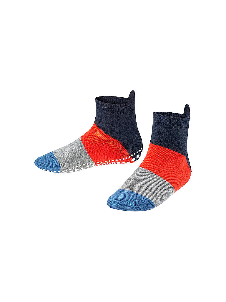 FALKE | Knaben ABS-Socken "Quarter Ringel" navyblue m | bunt