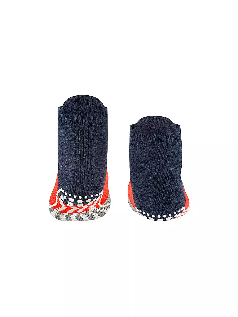 FALKE | Knaben ABS-Socken "Quarter Ringel" navyblue m | grau