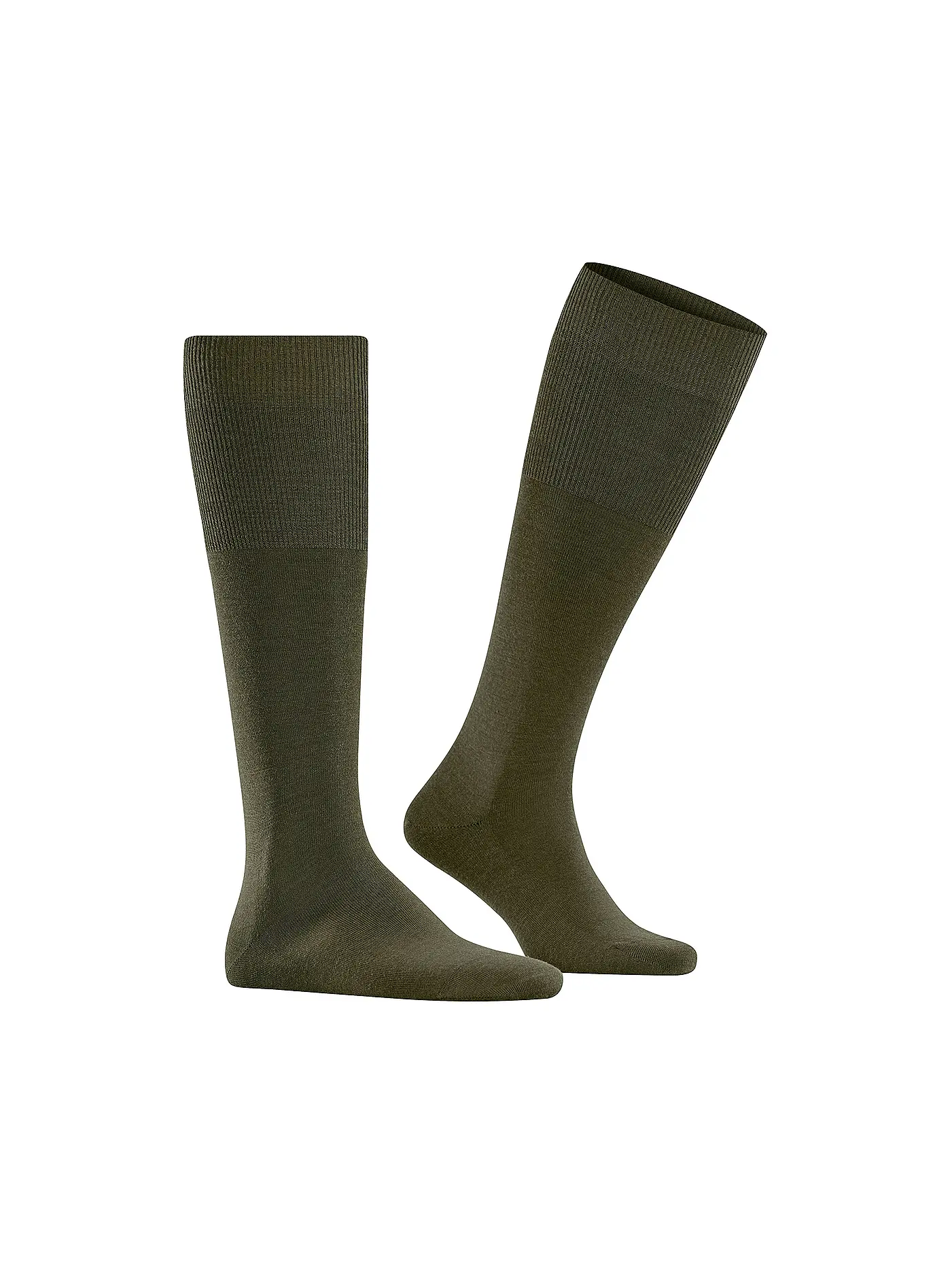 FALKE | Kniestrümpfe AIRPORT grass | olive