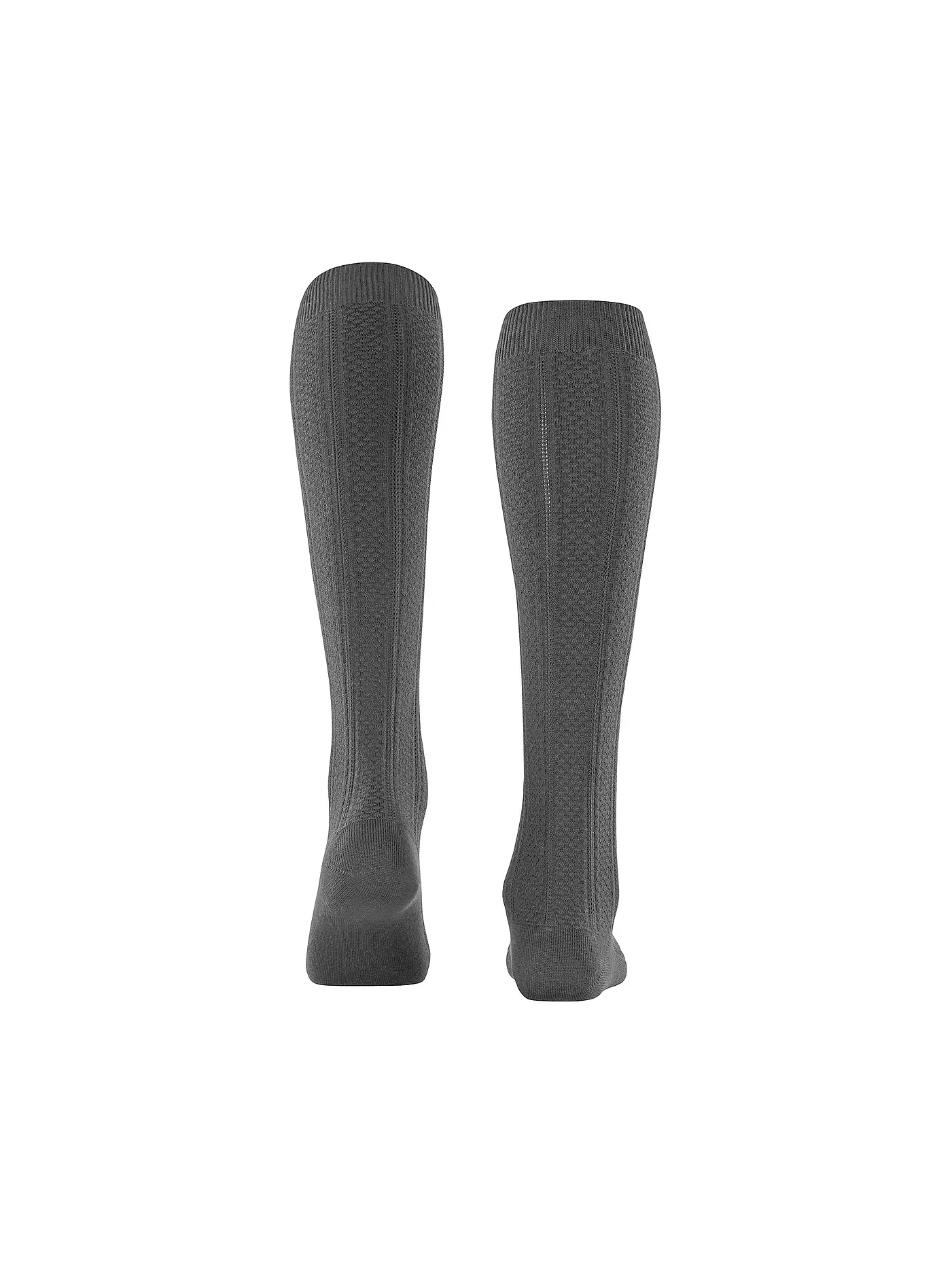 FALKE | Kniestrümpfe NEEDLEPOINT dark rock | grau