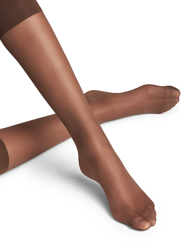 FALKE | Kniestrümpfe PURE MATT 20 Den brenda | Braun