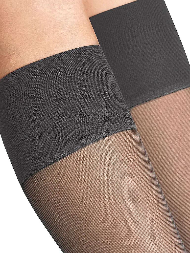 FALKE | Kniestrümpfe PURE MATT 20 Den iron | grau