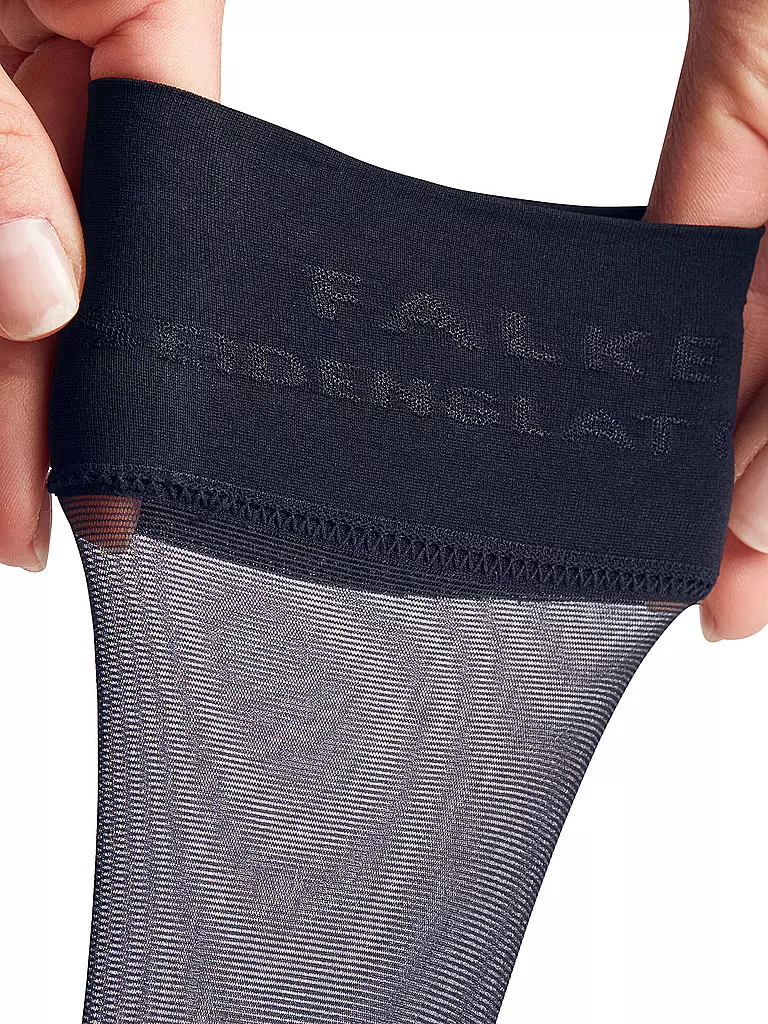 FALKE | Kniestrümpfe Seidenglatt 15 DEN marine | blau