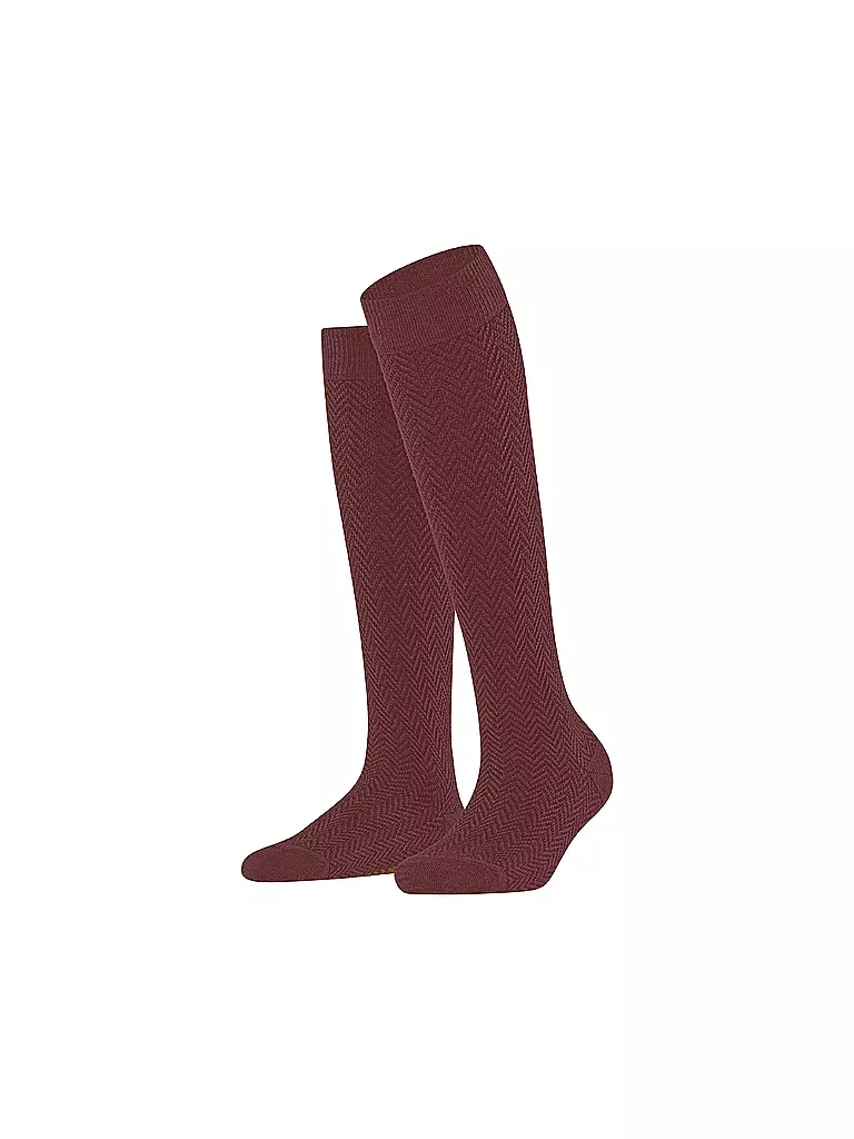 FALKE | Kniestrümpfe | dunkelrot