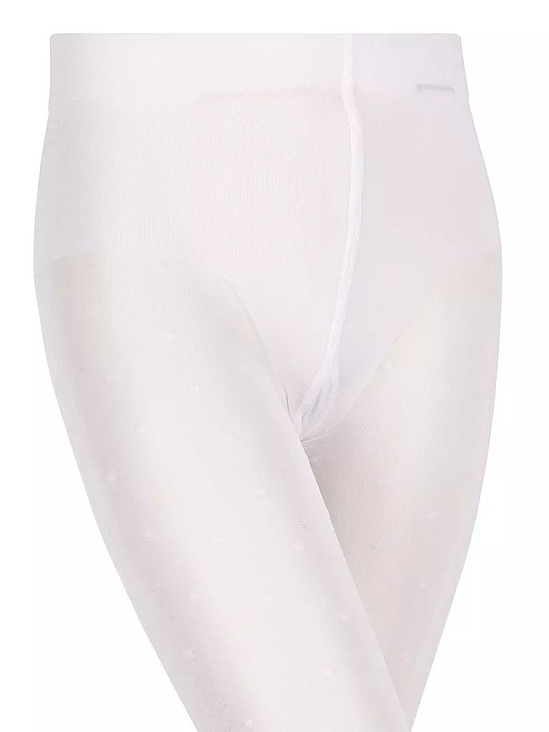 FALKE | Mädchen Feinstrumpfhose ROMANTIC DOT white | weiss
