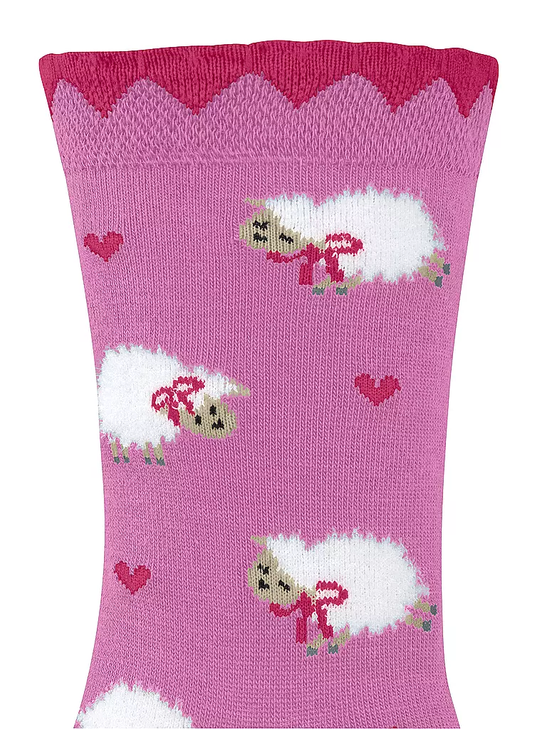 FALKE | Mädchen Socken CUTE SHEEP lipstick | rosa