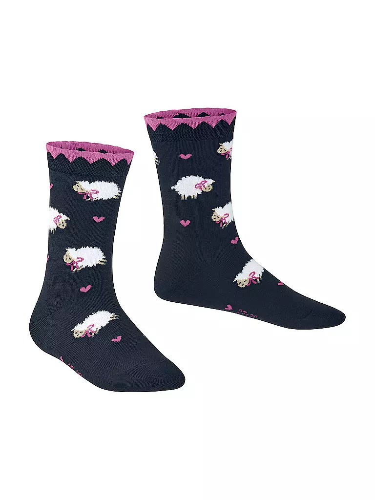 FALKE | Mädchen Socken CUTE SHEEP space blue | dunkelblau