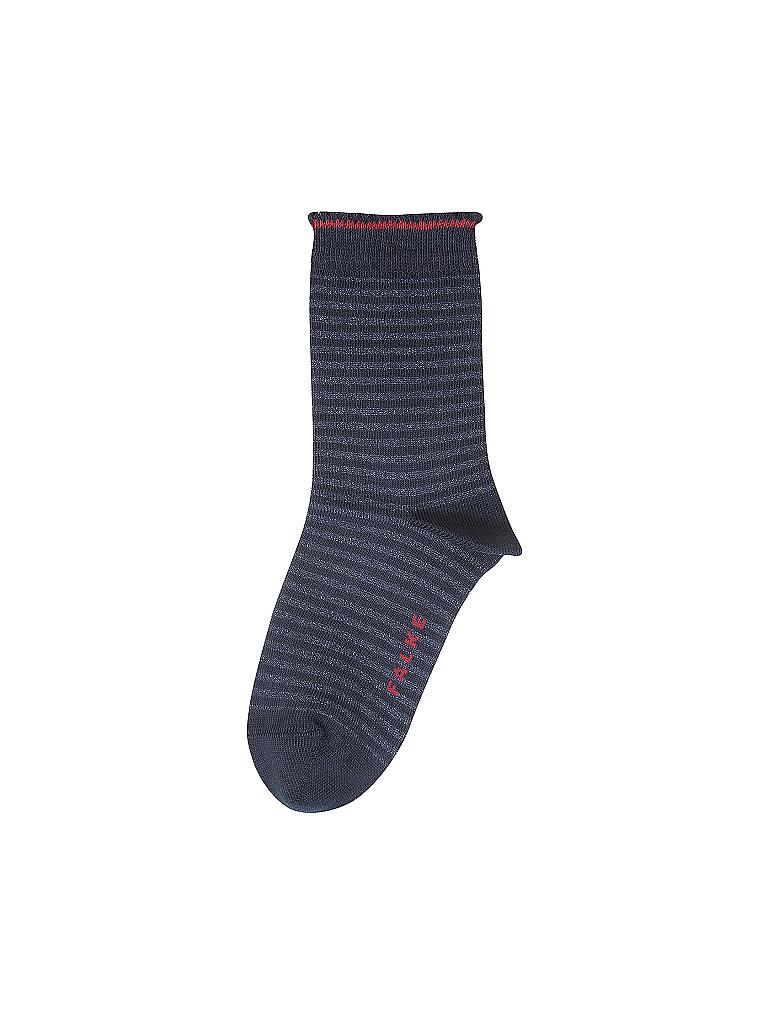 FALKE | Mädchen Socken Shiny Stripe marine | blau