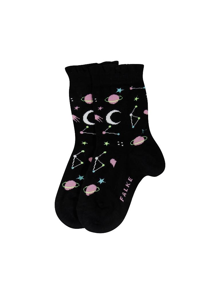 FALKE | Mädchen-Socken "Flower Space" | schwarz