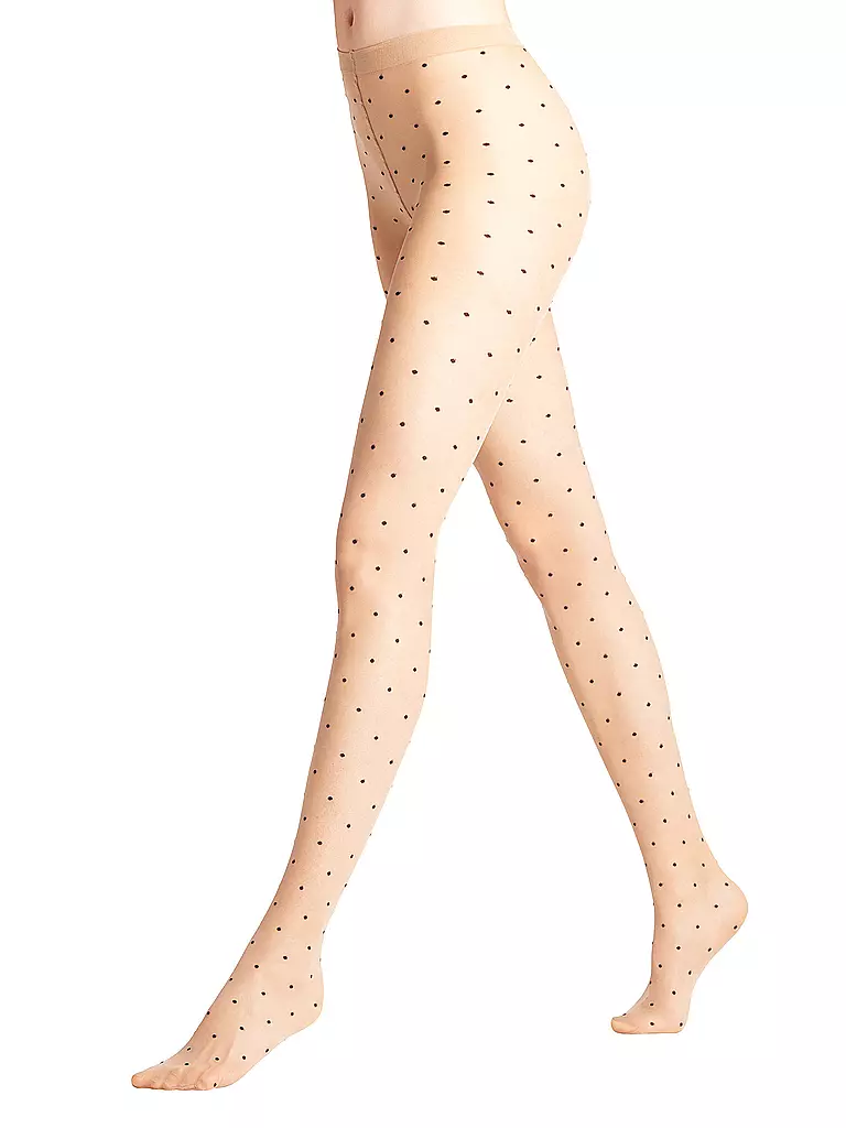 FALKE | Modestrumpfhose 15 Dot Powder | beige