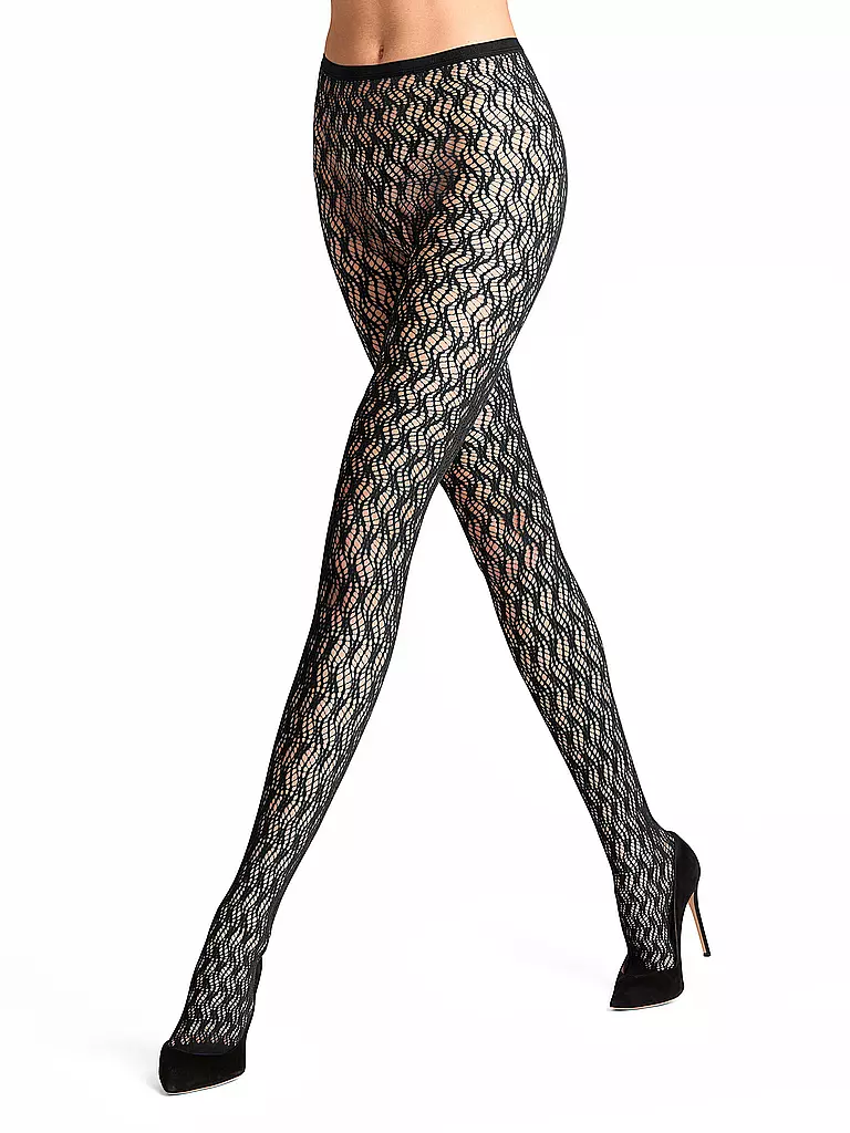 FALKE | Modestrumpfhose FLUID FUSION black | schwarz