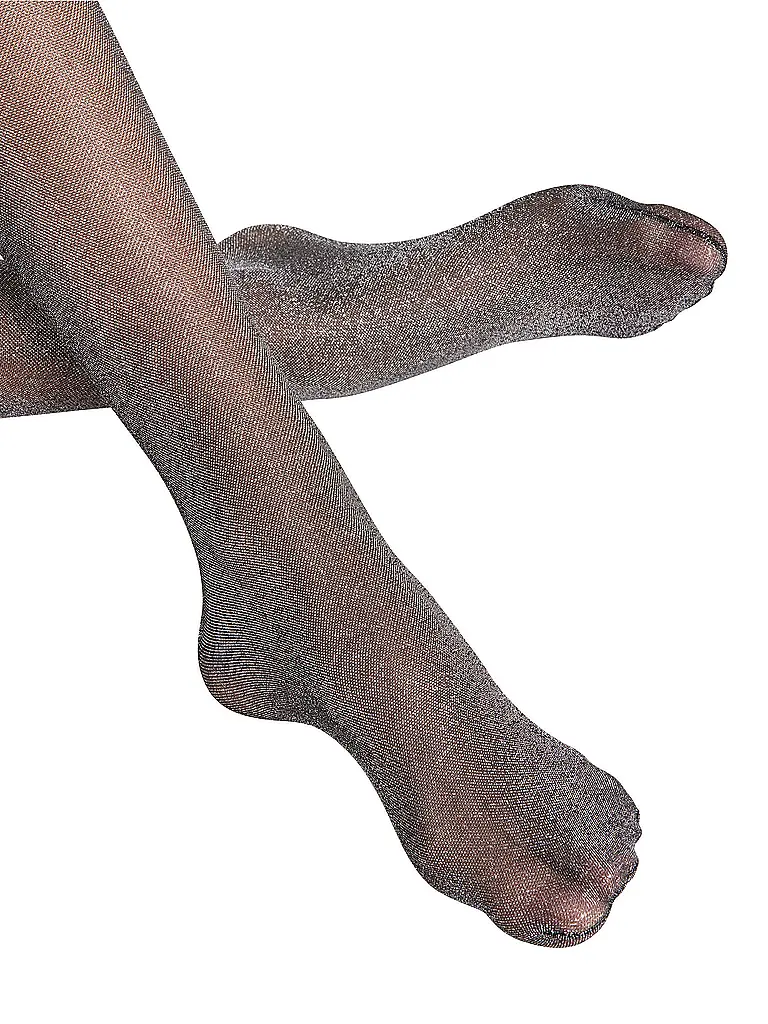 FALKE | Modestrumpfhose GLITTER black / silver | 