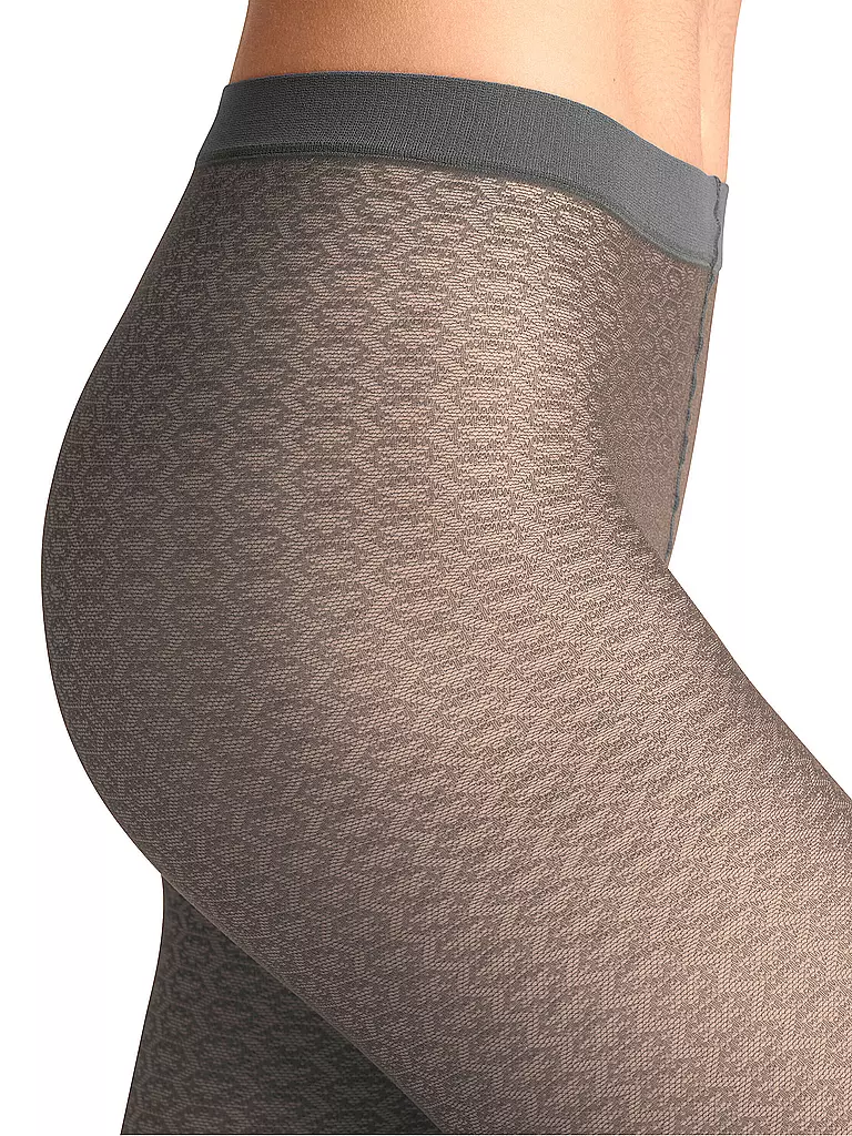 FALKE | Modestrumpfhose PARTICLE flanell | grau