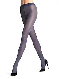 FALKE | Modestrumpfhose SLICK SKIN flanell | blau