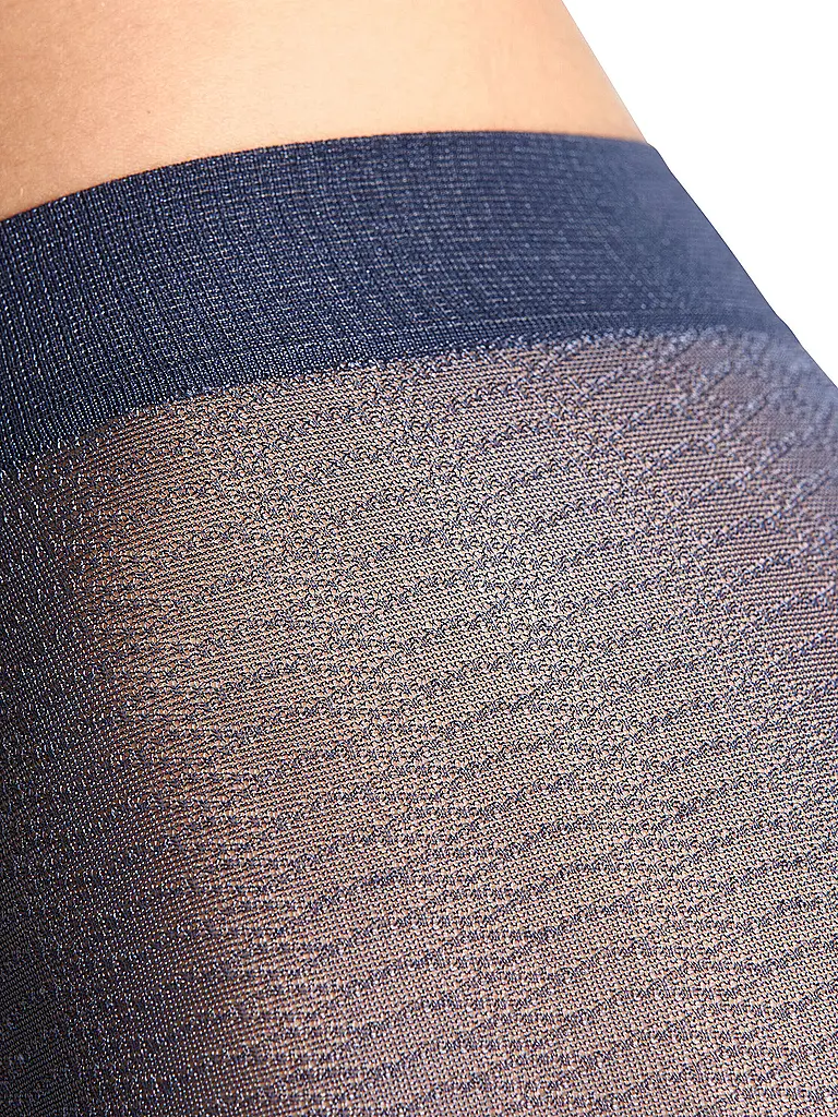 FALKE | Modestrumpfhose SLICK SKIN blue ink | blau