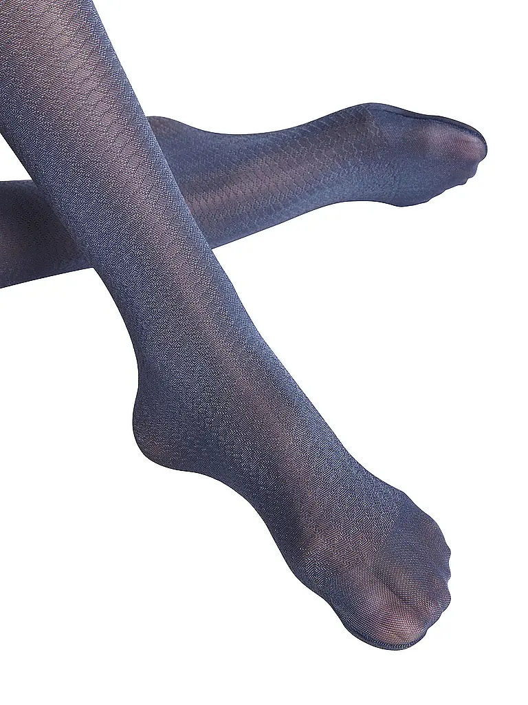 FALKE | Modestrumpfhose SLICK SKIN blue ink | 