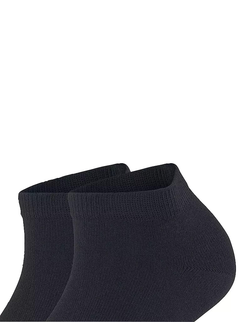 FALKE | Sneakersocken Happy 2er Pkg dark navy | schwarz