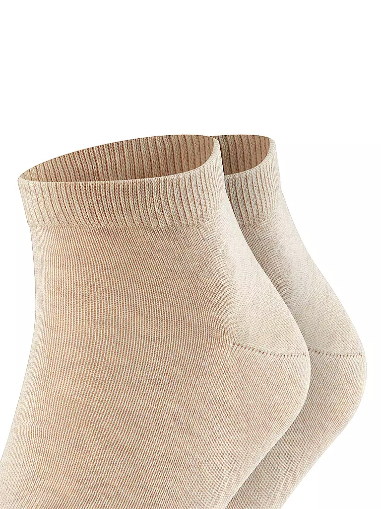 FALKE | Sneakersocken HAPPY 2er Pkg. sand mel. | beige